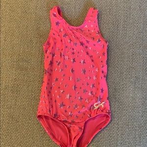 Children’s GK Elite Pink Purple Stars Leotard